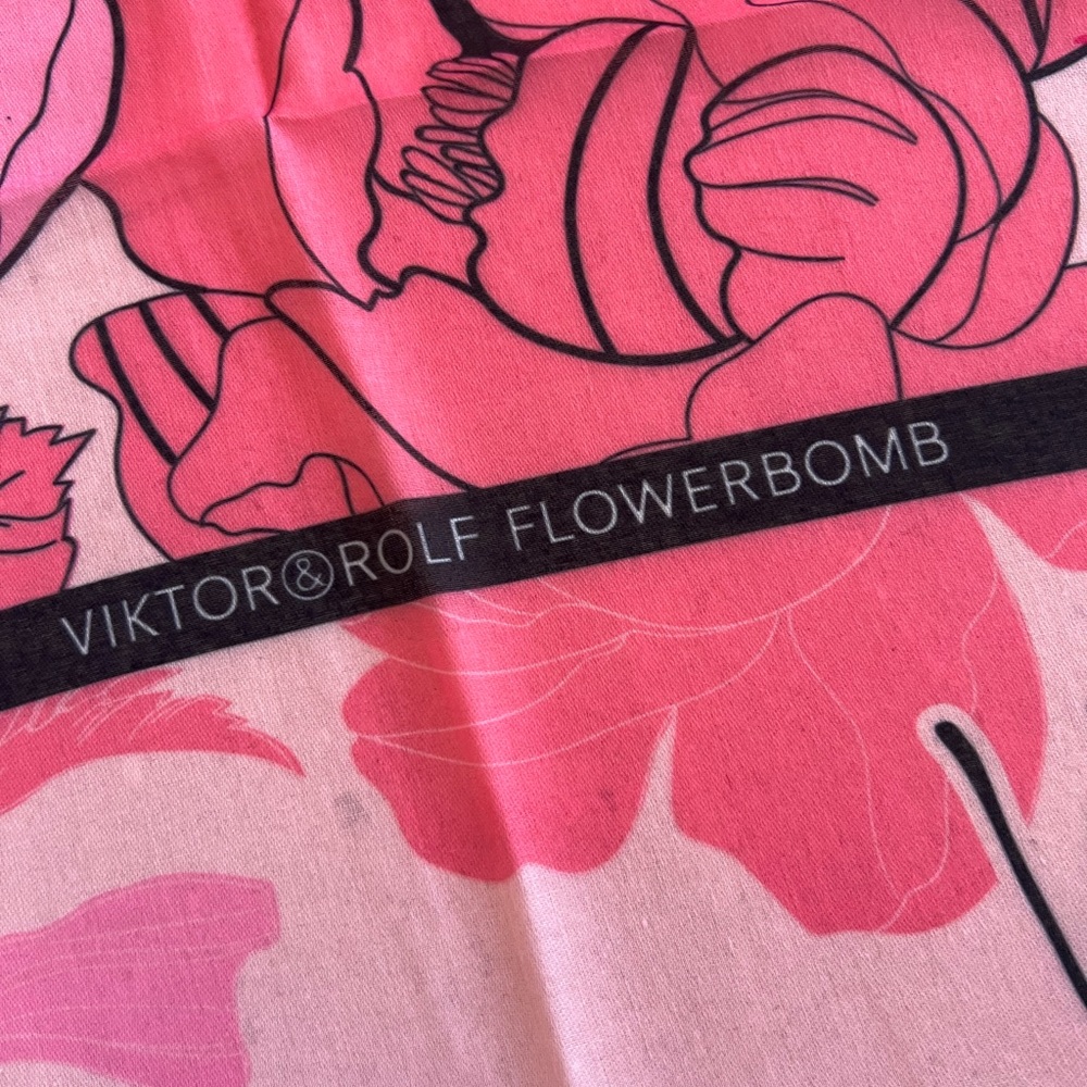 Viktor & Rolf Pink and Red Floral Scarf - Picture 3 of 9